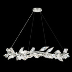 Foret Pendant - Silver Leaf / Crystal