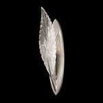 Plume Wall Sconce - Silver Leaf / Crystal White