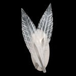 Plume Du0 Wall Sconce - Silver Leaf / Crystal White