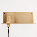 90 Degree Plug-In Wall Sconce - Brass