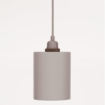 Geometric Cylinder Pendant - Gray