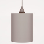 Geometric Cylinder Pendant - Gray