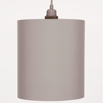 Geometric Cylinder Pendant - Gray