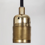 E27 Pendant - Brass and Black