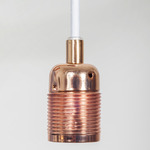 E27 Pendant - Copper and White