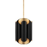 Banks Pendant - Gold Leaf / Black