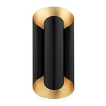 Banks Wall Sconce - Gold Leaf / Black