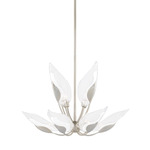 Blossom Chandelier - Silver Leaf / Clear