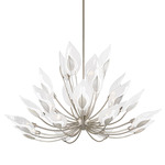 Blossom Chandelier - Silver Leaf / Clear