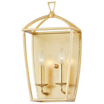 Bryant Wall Sconce - Gold Leaf