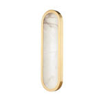 Manhasset Wall Sconce - Aged Brass / Alabaster