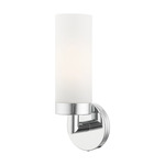 Aero Wall Sconce - Polished Chrome / Satin Opal White