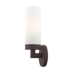 Aero Wall Sconce - Bronze / Satin Opal White