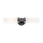 Aero Bathroom Vanity Light - Black Chrome / Satin Opal White