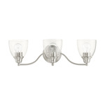 Montgomery Bathroom Vanity Light - Brushed Nickel / Clear