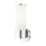 Lindale Wall Sconce - Polished Chrome / Satin Opal White