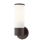 Lindale Wall Sconce - Bronze / Satin Opal White