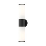 Lindale Bathroom Vanity Light - Black / Satin Opal White