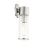Bancroft Wall Sconce - Brushed Nickel / Clear