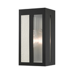 Lafayette Outdoor Wall Sconce - Black / Clear