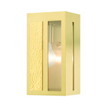 Lafayette Outdoor Wall Sconce - Satin Brass / Clear
