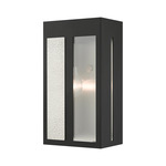 Lafayette Outdoor Wall Sconce - Black / Clear