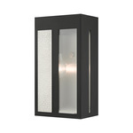 Lafayette Outdoor Wall Sconce - Black / Clear
