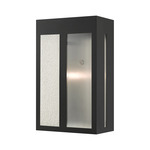 Lafayette Outdoor Wall Sconce - Black / Clear