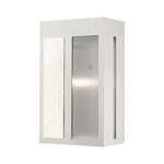 Lafayette Outdoor Wall Sconce - Brushed Nickel / Clear