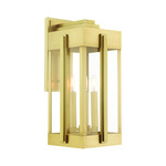 Lexington Outdoor Wall Sconce - Natural Brass / Clear