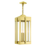 Lexington Outdoor Pendant - Natural Brass / Clear