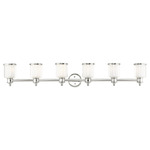 Middlebush Bathroom Vanity Light - Polished Nickel / Clear