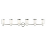 Middlebush Bathroom Vanity Light - Polished Nickel / Clear