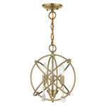 Aria Chandelier - Antique Brass