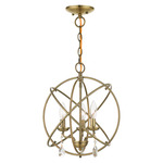 Aria Chandelier - Antique Brass
