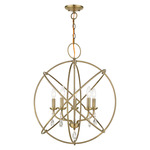 Aria Chandelier - Antique Brass