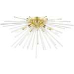 Utopia Wall / Ceiling Light - Satin Brass