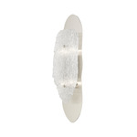 Belvidere Wall Sconce - Brushed Nickel / Glacier