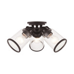 Lawrenceville Multi Semi Flush Ceiling Light - Bronze / Clear Seeded