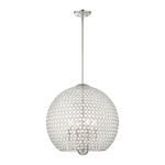 Cassandra Pendant - Brushed Nickel / K9 Crystal