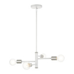 Bannister Chandelier - White