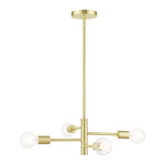 Bannister Chandelier - Satin Brass