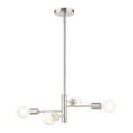 Bannister Chandelier - Brushed Nickel