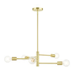 Bannister Chandelier - Satin Brass