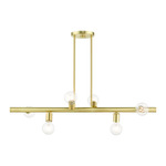 Bannister Linear Chandelier - Satin Brass