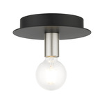 Hillview Flush Ceiling Light - Black