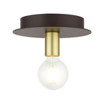 Hillview Flush Ceiling Light - Bronze