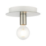 Hillview Flush Ceiling Light - Brushed Nickel