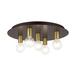 Hillview Multi Flush Ceiling Light - Bronze