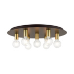 Hillview Multi Flush Ceiling Light - Bronze